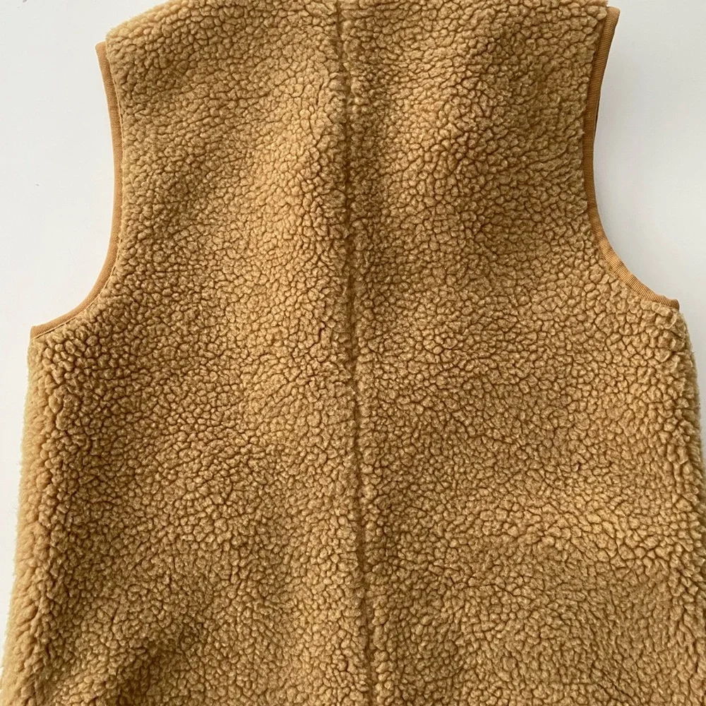 J. Crew Camel Sherpa Vest - Picture 5 of 5